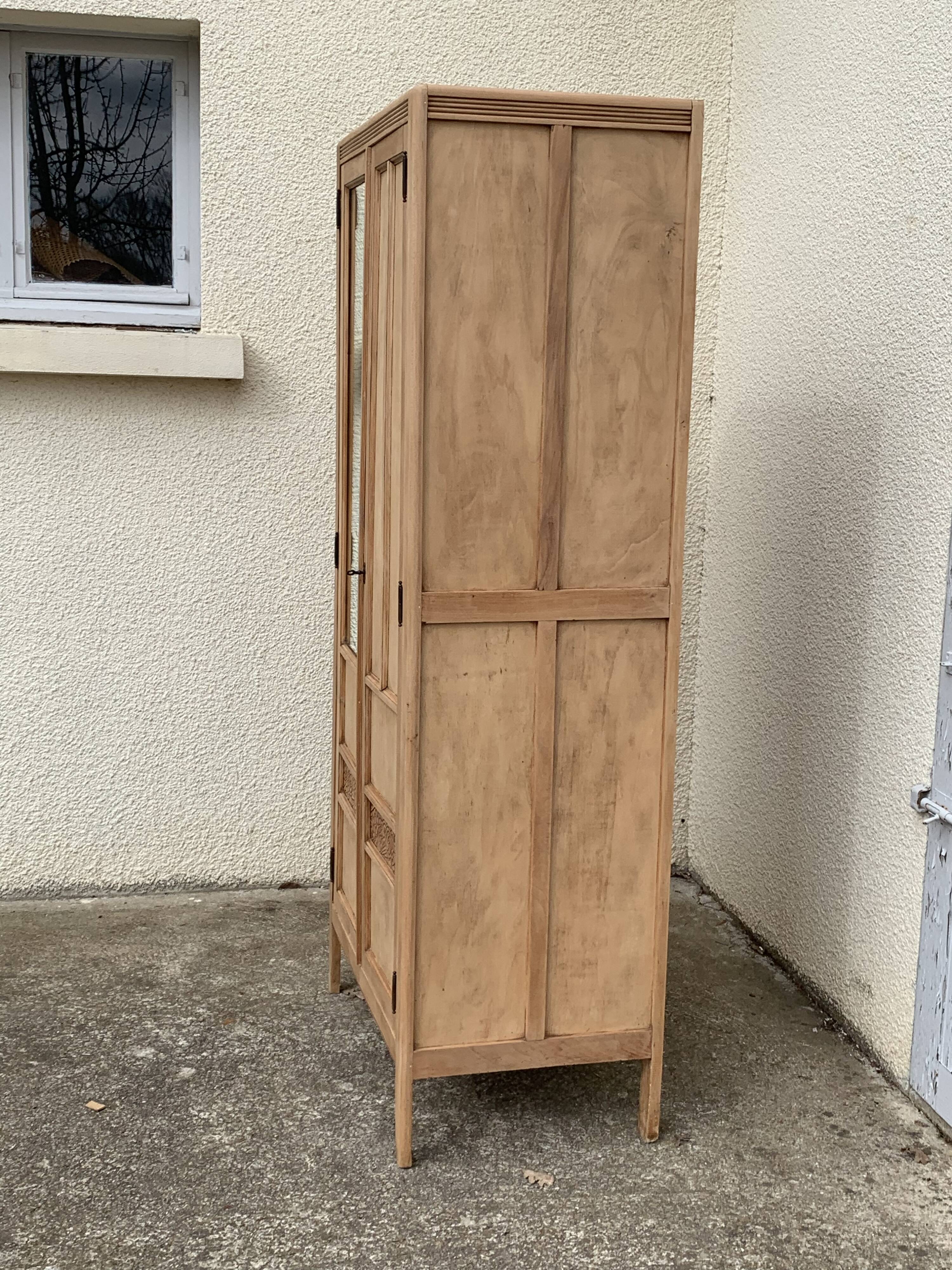Parisian art deco cabinet 1930 raw wood