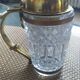 Table lighter 1950/1960 crystal and bronze