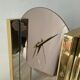 Hollywood Regency clock by Nufa Holland in brass 70s-80s