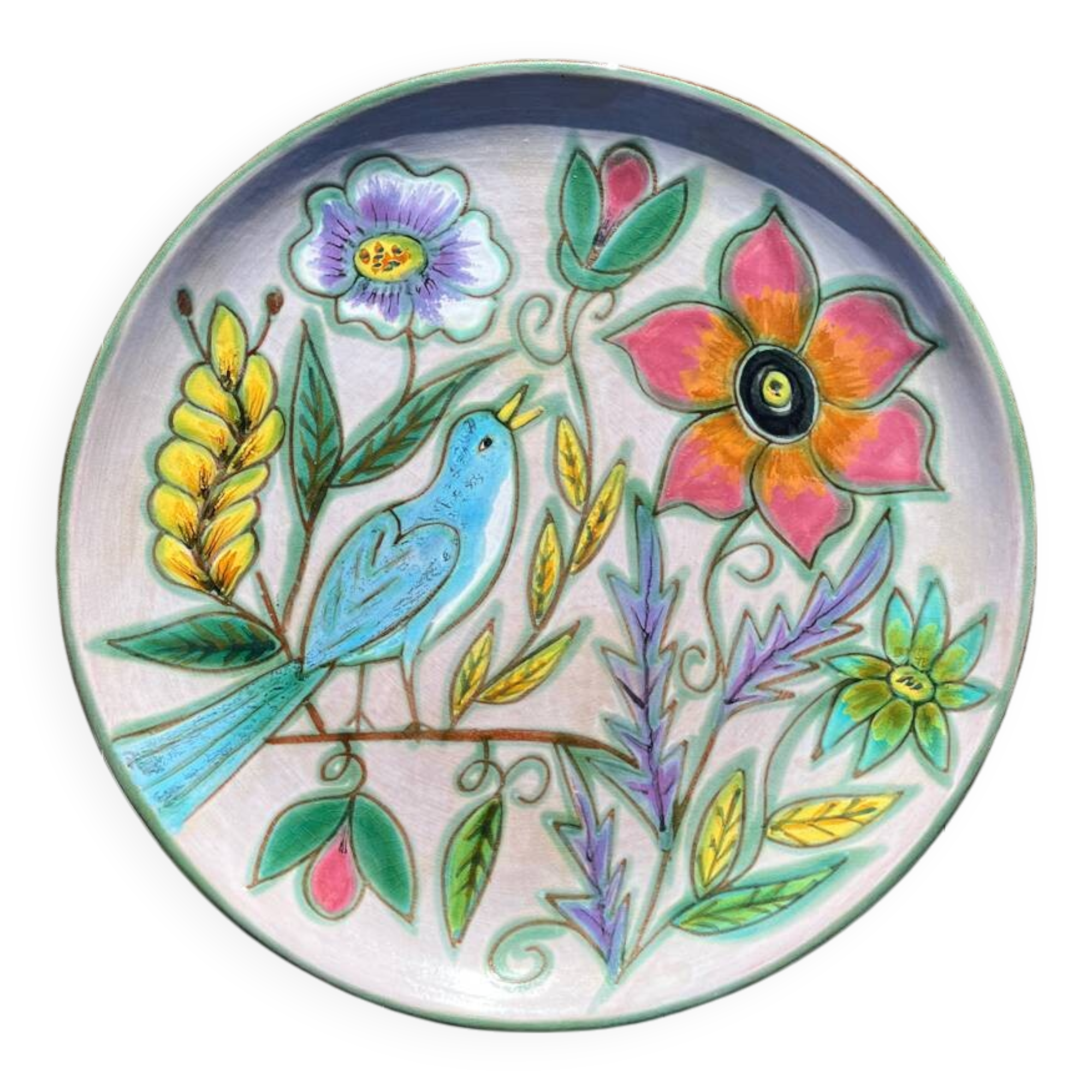 Large vintage ceramic madeleine dish Antico sant vicens