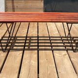 50s slatted bench by Robin Day for Hille