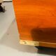 Gautier “Marine” bedside table in wood and brass, 1991