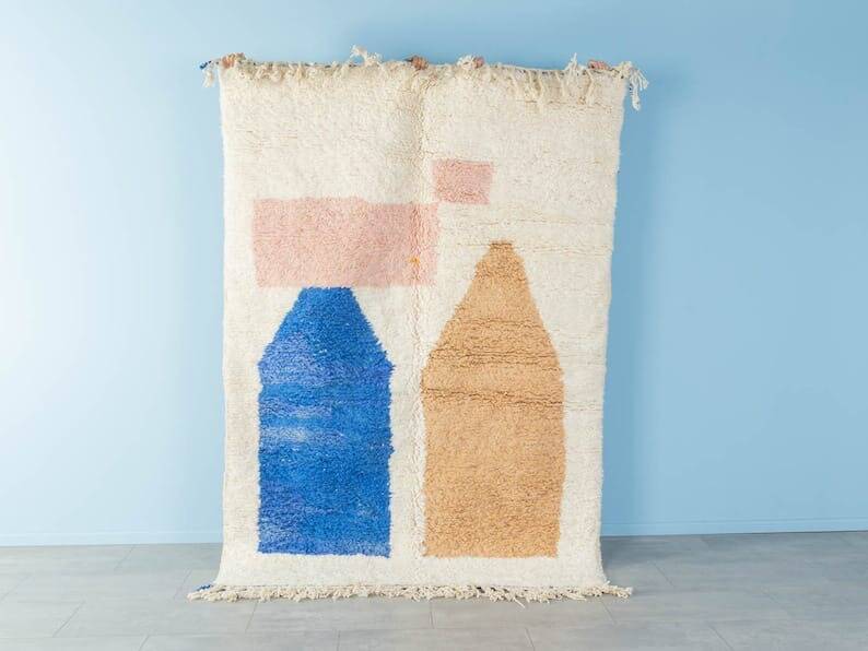 Handmade traditional pure wool rug size 1.6/2.5 m