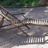 Chaise longue en bois