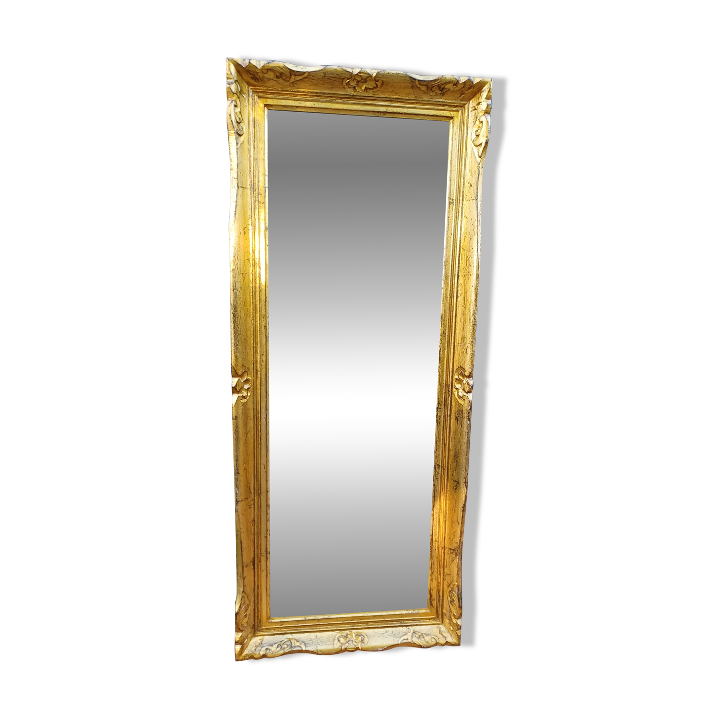 NARROW GOLDEN MIRROR IN LOUIS XV STYLE