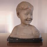 Bust " the laughing child " after Desiderio da Settignano 1920 1930