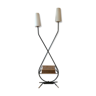 Lampadaire opalines porte revues design des années 60