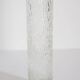 Vintage mid-century transparent Oberglass vase, rock crystal, Austria, 1970s.
