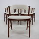 6 chairs in sheepskin fabric upholstery denmark