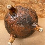 Antique jasba keramik lava pottery vase aztec decor 1970 vintage