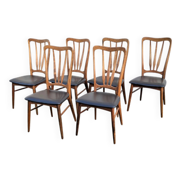 6 Danish chairs in rosewood "Ingrid" – Niels Koefoed