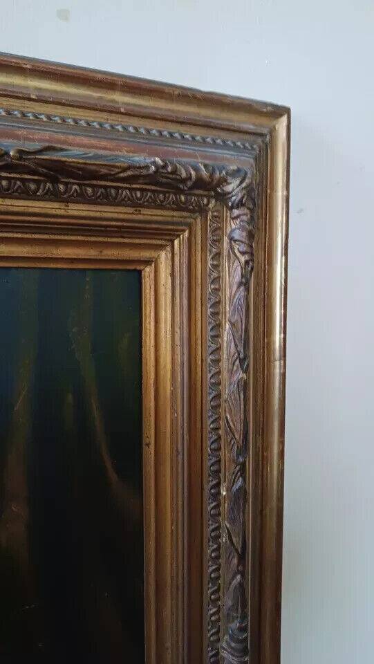 Oil painting on canvas portrait mid-19th century - German school