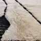 Tapis Berbère Blanc « Diamant d'Atlas » 3*2m