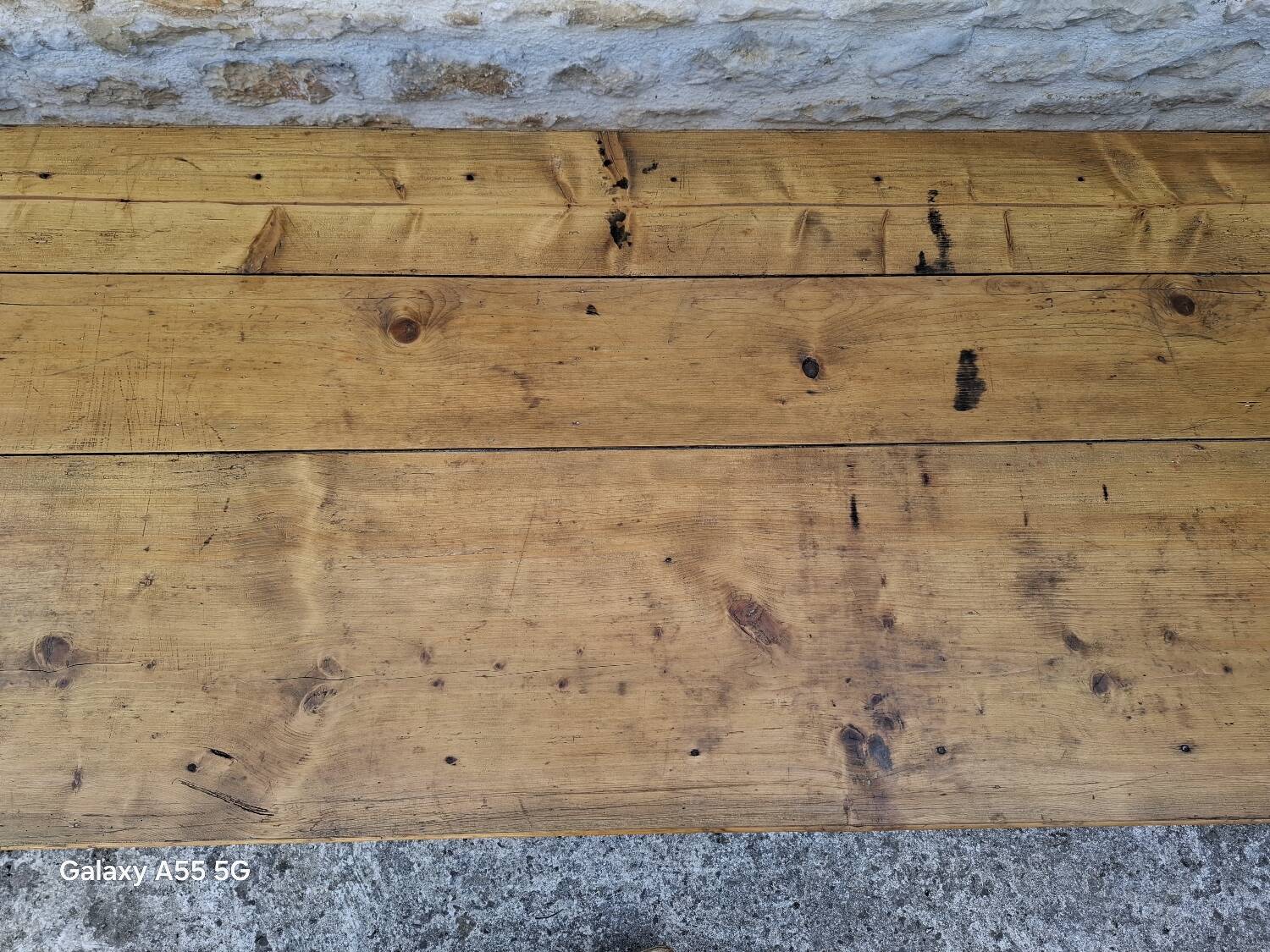 Fir farm table 251 x 85