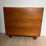 Scandinavian folding teak dining table