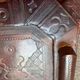 Lot of 2 leather trays