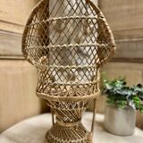 Emmanuelle armchair in vintage rattan