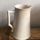 Old Digoin and Sarreguemines shabby white jug