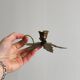 Leaf Shaped Brass Candle Holder