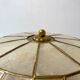 Ceiling lamp in mother-of-pearl and brass two fires 50s