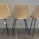 A barrel chair by Pierre Guariche, Steiner, vintage beige fabric, 1950.