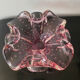 Vintage pink empty pocket ashtray in Murano by Barovier and Toso