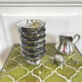 6 stainless steel bowls 1970