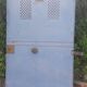 Porte portail H205xL103 ancienne en fer cintrée avec boite aux lettres