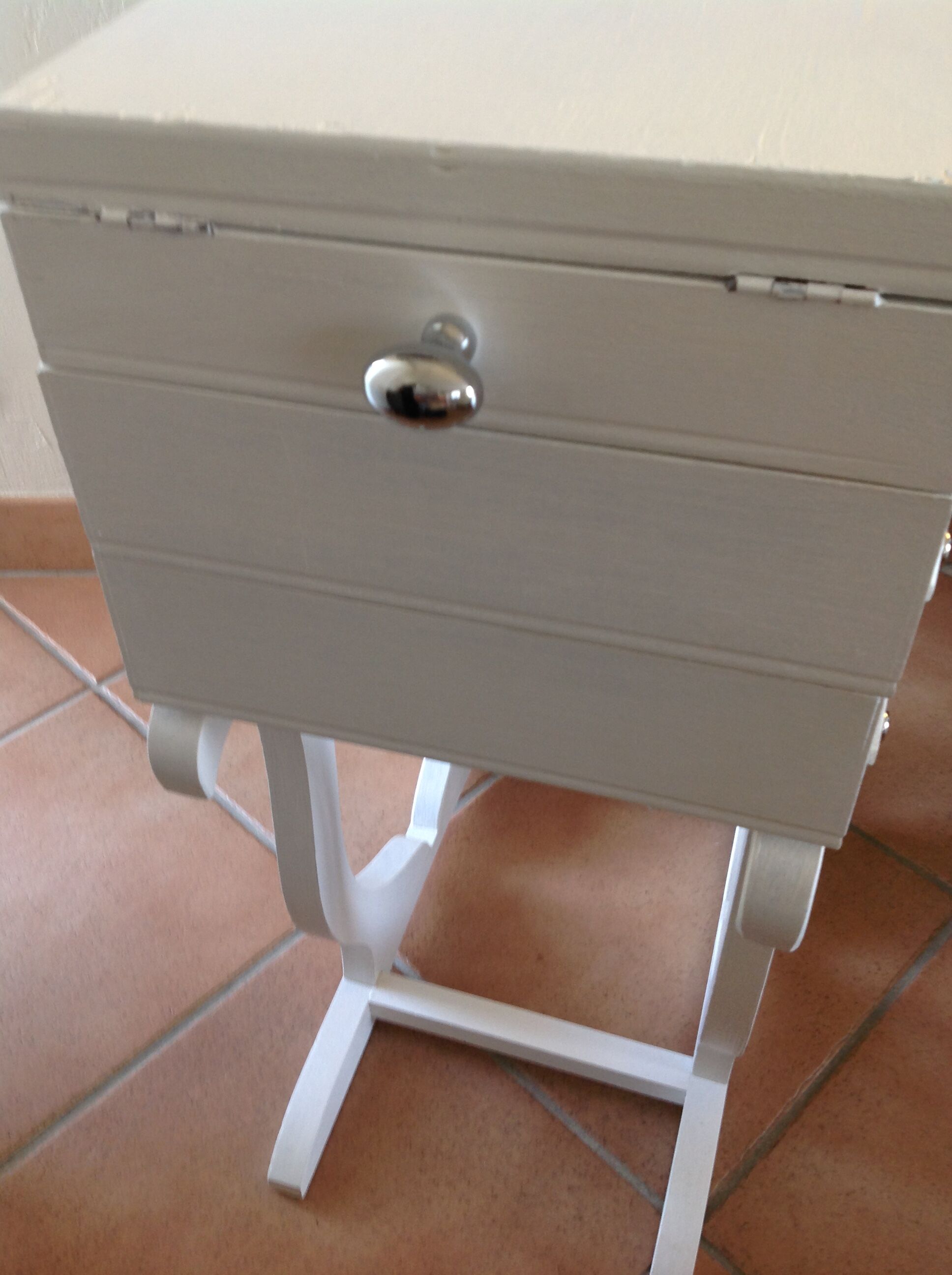 Worker painted wooden art deco form