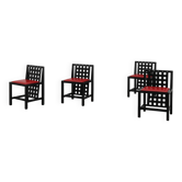 Ensemble de 4 chaises de salle à manger DS3 par Charles Rennie Mackintosh pour Atelier interna