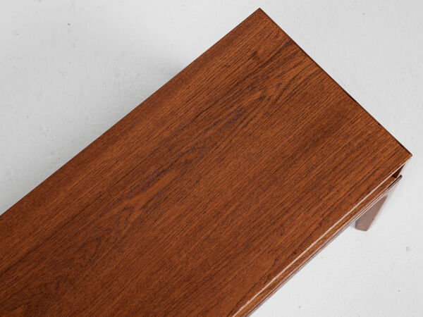 Console danoise du milieu du siècle en teck par Aksel Kjersgaard années 1960