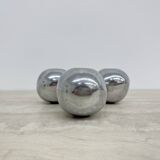 Mid-century design atomic aluminium candle stick ball shaped , 1970s
