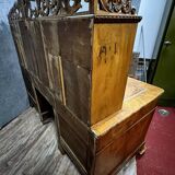 Charles X period presbytery desk in burr walnut circa 1820