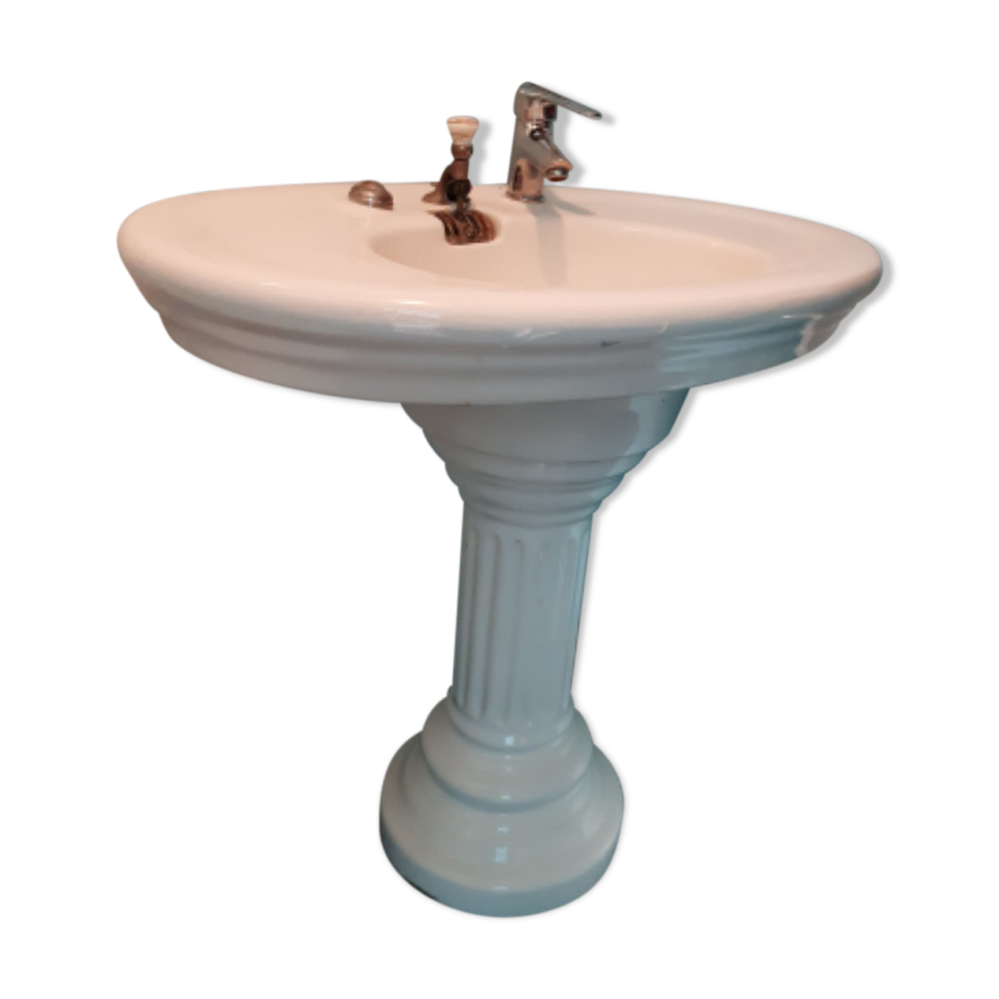 Old sink on column - Jacob Delafon - 1930s