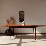 Vintage teak and afromosia dining table – extendable Scandinavian design