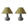 Scandinavian Ceramic Table Lamps, Set of 2