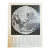 Lithograph of the moon from 1928
