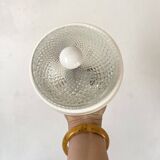 Round vintage glass and metal ceiling light
