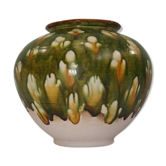 Sancai ceramic flower pot