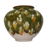 Pot de fleur céramique Sancai polychrome vintage