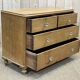 Nineteenth century Victorian chest of drawers in fir and glass buttons