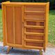 Vintage Golden Blond Oak Chest of drawers Feet Compass 6 Drawers 1 Door 50s