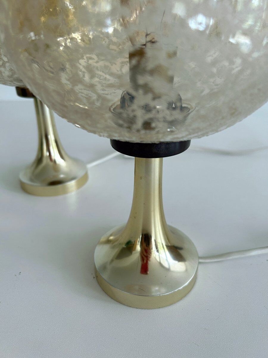 Pair Vintage Space Age table lamps, 1970s,
