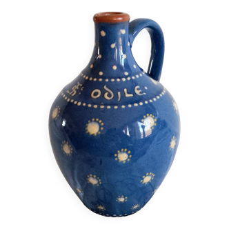 Varnished terracotta pitcher, Alsatian. Clo Saint Odile OBERNAY.
