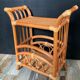 Vintage rattan side table from the 70s