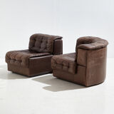 De Sede ds11 modular leather sofa set, set of 6 mk9569