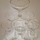 Lot 9 art deco champagne glasses