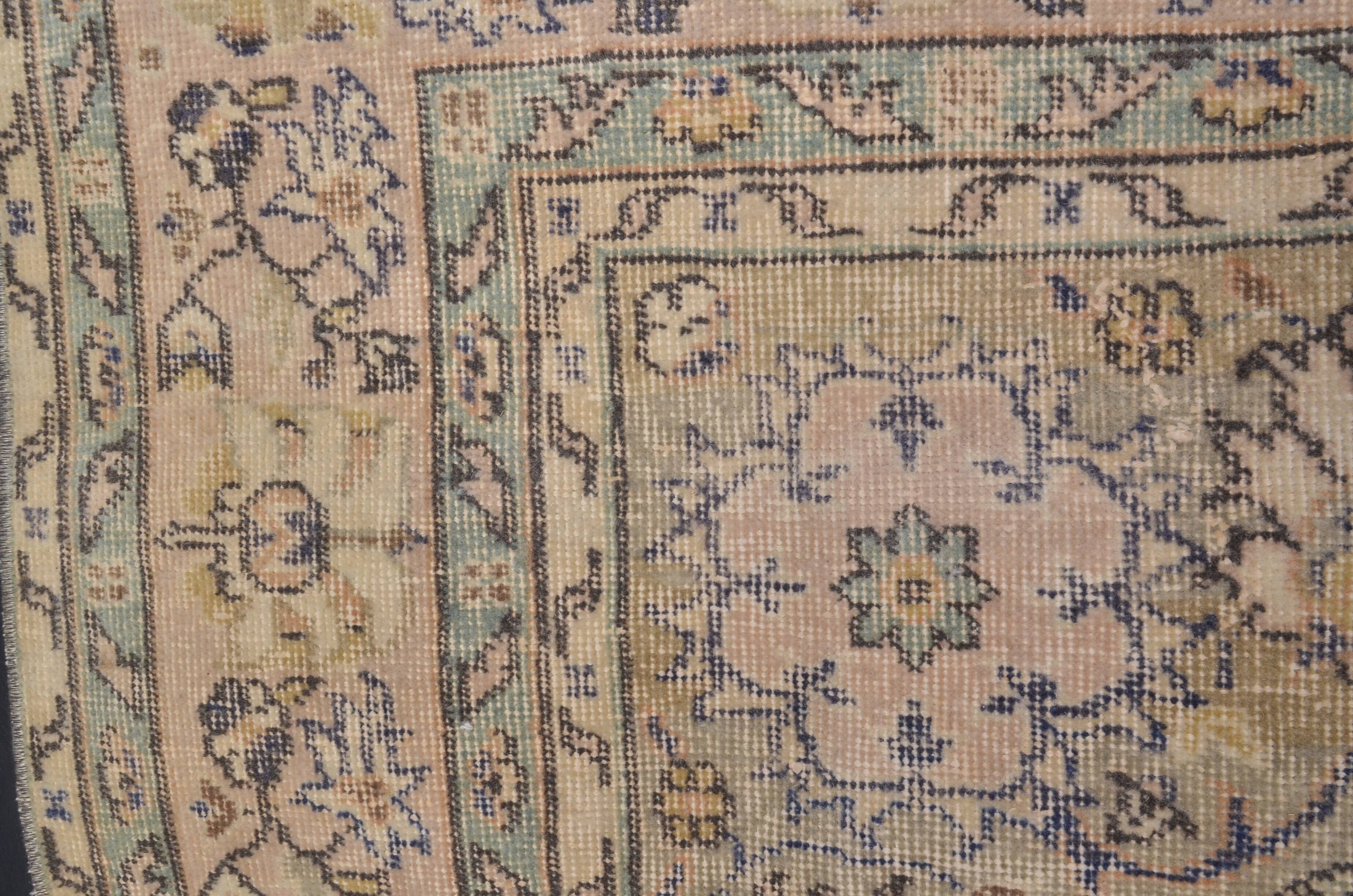 Vintage Turkish Oushak Wool Rug sku 2362