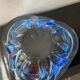 Large light blue Murano fruit bowl