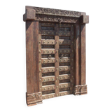 Porte Indienne Ancienne Vieux Teck